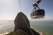 Cable car making the crossing between the Urca Mountain and Sugarloaf - Rio de Janeiro city - Rio de Janeiro state (RJ) - Brazil