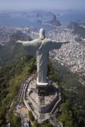 Picture taken with drone of the Christ the Redeemer - Rio de Janeiro city - Rio de Janeiro state (RJ) - Brazil