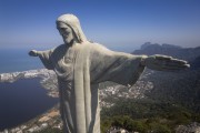 Picture taken with drone of the Christ the Redeemer - Rio de Janeiro city - Rio de Janeiro state (RJ) - Brazil