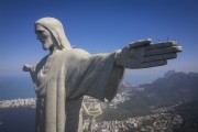 Picture taken with drone of the Christ the Redeemer - Rio de Janeiro city - Rio de Janeiro state (RJ) - Brazil