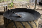 Cassava processing in the Rio Negro Sustainable Development Reserve - Near Anavilhanas National Park - Manaus city - Amazonas state (AM) - Brazil