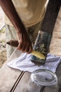 Cassava processing in the Rio Negro Sustainable Development Reserve - Near Anavilhanas National Park - Manaus city - Amazonas state (AM) - Brazil