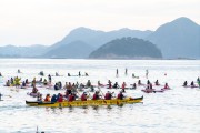 Hawaiian canoe on Copacabana Beach - Rio de Janeiro city - Rio de Janeiro state (RJ) - Brazil