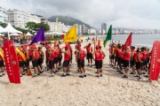 Group of lifeguard firefighters during Operation Summer, which aims to coordinate prevention, rescue and public safety actions throughout the summer season - Rio de Janeiro city - Rio de Janeiro state (RJ) - Brazil