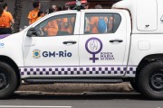 Maria da Penha Patrol Vehicle of the Rio de Janeiro Municipal Guard - a troop specialized in preventing and combating violence against women - Rio de Janeiro city - Rio de Janeiro state (RJ) - Brazil