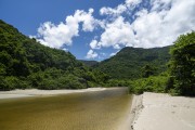 Mouth of river - Dois Rios Beach waterfront - Angra dos Reis city - Rio de Janeiro state (RJ) - Brazil