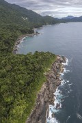 Picture taken with drone of the Atlantic Forest area on Ilha Grande - Angra dos Reis city - Rio de Janeiro state (RJ) - Brazil