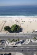 Top view of the Copacabana Beach waterfront - Rio de Janeiro city - Rio de Janeiro state (RJ) - Brazil