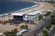 Top view of the Copacabana Beach waterfront - Rio de Janeiro city - Rio de Janeiro state (RJ) - Brazil