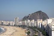 View of Copacabana Beach with the Cantagalo Hill in the background  - Rio de Janeiro city - Rio de Janeiro state (RJ) - Brazil