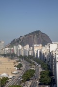 View of Copacabana Beach with the Cantagalo Hill in the background  - Rio de Janeiro city - Rio de Janeiro state (RJ) - Brazil