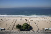 Top view of the Copacabana Beach waterfront - Rio de Janeiro city - Rio de Janeiro state (RJ) - Brazil