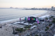 Stage set up on Copacabana Beach for concert of Madonna - Rio de Janeiro city - Rio de Janeiro state (RJ) - Brazil