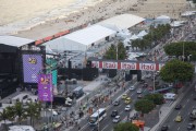 Stage set up on Copacabana Beach for concert of Madonna - Rio de Janeiro city - Rio de Janeiro state (RJ) - Brazil