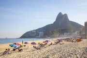 Leblon Beach waterfront with Two Brothers Mountain in the background - Rio de Janeiro city - Rio de Janeiro state (RJ) - Brazil