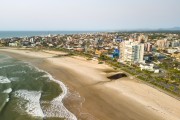 Picture taken with drone of the Central Beach - Guaratuba city - Parana state (PR) - Brazil