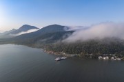 Picture taken with drone of the Guaratuba Bay - Guaraquecaba city - Parana state (PR) - Brazil