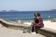 Clarice Lispector statue on Copacabana beach - Rio de Janeiro city - Rio de Janeiro state (RJ) - Brazil