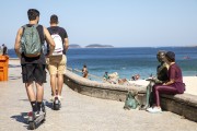 Clarice Lispector statue on Copacabana beach - Rio de Janeiro city - Rio de Janeiro state (RJ) - Brazil