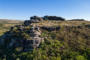  Aerial photo of sandstone formations in Guartela - Devonian Escarpment Environmental Protection Area - Tibagi city - Parana state (PR) - Brazil