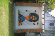 Panel in honor of journalist Gloria Maria in the Ruins Park - Rio de Janeiro city - Rio de Janeiro state (RJ) - Brazil