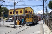 Santa Teresa Tram near to Largo dos Guimaraes Square  - Rio de Janeiro city - Rio de Janeiro state (RJ) - Brazil