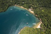 Picture taken with drone of Abraaozinho Beach - Angra dos Reis city - Rio de Janeiro state (RJ) - Brazil