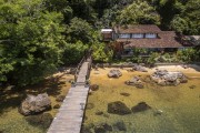 Picture taken with drone of Abraaozinho Beach - Angra dos Reis city - Rio de Janeiro state (RJ) - Brazil