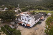 Picture taken with drone of the 33th Military Police Battalion - Angra dos Reis city - Rio de Janeiro state (RJ) - Brazil