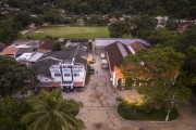 Picture taken with drone of the 33th Military Police Battalion - Angra dos Reis city - Rio de Janeiro state (RJ) - Brazil