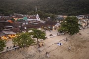 Picture taken with drone of the Vila do Abraao (Abraao Village) -Ilha Grande State Park - Tamoios Environmental Protection Area - Angra dos Reis city - Rio de Janeiro state (RJ) - Brazil