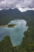 Picture taken with drone of the Atlantic Forest area on Ilha Grande - Angra dos Reis city - Rio de Janeiro state (RJ) - Brazil