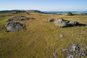 Picture taken with drone of rural area in the far south of APA of the Devonian Escarpment - Lapa city - Parana state (PR) - Brazil