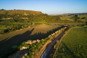 Picture taken with drone of rural area in the far south of APA of the Devonian Escarpment - Lapa city - Parana state (PR) - Brazil