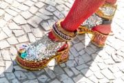 Detail of the revelers shoe at the Banda de Ipanema carnival street troup - Rio de Janeiro city - Rio de Janeiro state (RJ) - Brazil