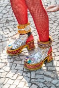 Detail of the revelers shoe at the Banda de Ipanema carnival street troup - Rio de Janeiro city - Rio de Janeiro state (RJ) - Brazil