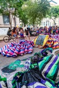 Bate-bolas (beats-ball) during the original Reveler Contest - Cinelandia - Rio de Janeiro city - Rio de Janeiro state (RJ) - Brazil