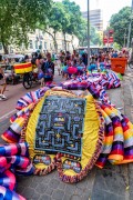 Bate-bolas (beats-ball) during the original Reveler Contest - Cinelandia - Rio de Janeiro city - Rio de Janeiro state (RJ) - Brazil