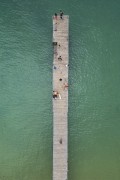 Picture taken with drone of Pier - Praia Grande de Palmas Beach waterfront  - Angra dos Reis city - Rio de Janeiro state (RJ) - Brazil