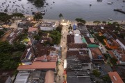Picture taken with drone of Abraao Village - Angra dos Reis city - Rio de Janeiro state (RJ) - Brazil