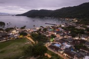 Picture taken with drone of Abraao Village - Angra dos Reis city - Rio de Janeiro state (RJ) - Brazil