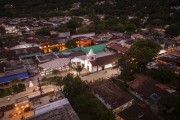 Picture taken with drone of Abraao Village - Angra dos Reis city - Rio de Janeiro state (RJ) - Brazil