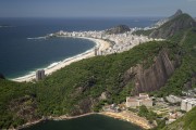 View of Vermelha Beach, mountains and Copacabana Beach from the Sugarloaf Mountain - Rio de Janeiro city - Rio de Janeiro state (RJ) - Brazil