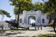 Cannons at the entrance of the old Fort of Copacabana (1914-1987), current Historical Museum Army - Rio de Janeiro city - Rio de Janeiro state (RJ) - Brazil