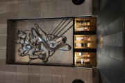 Isamu Noguchis art deco steel plaque titled (News) - Associated Press building plaque - New York city - New York - United States of America