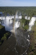 Picture taken with drone of waterfalls in Iguaçu National Park - Border between Brazil and Argentina - Foz do Iguacu city - Parana state (PR) - Brazil