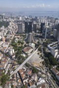 Picture taken with drone of the Lapa Arches, Circo Voador, Fundicao Progresso and the Cathedral of Sao Sebastiao do Rio de Janeiro - Rio de Janeiro city - Rio de Janeiro state (RJ) - Brazil
