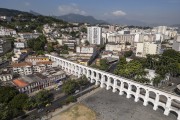 Picture taken with drone of the Lapa Arches with Circo Voador - Rio de Janeiro city - Rio de Janeiro state (RJ) - Brazil