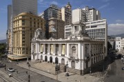 Picture taken with drone of the Pedro Ernesto Palace (1923) - headquarters of Municipal Chamber of Rio de Janeiro city - Rio de Janeiro city - Rio de Janeiro state (RJ) - Brazil