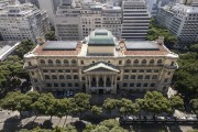 Picture taken with drone of the National library - Rio de Janeiro city - Rio de Janeiro state (RJ) - Brazil